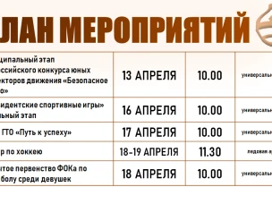 План мероприятий